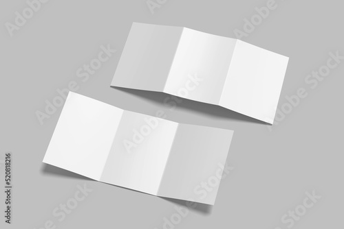 A5 Trifold Brochure Blank Mockup