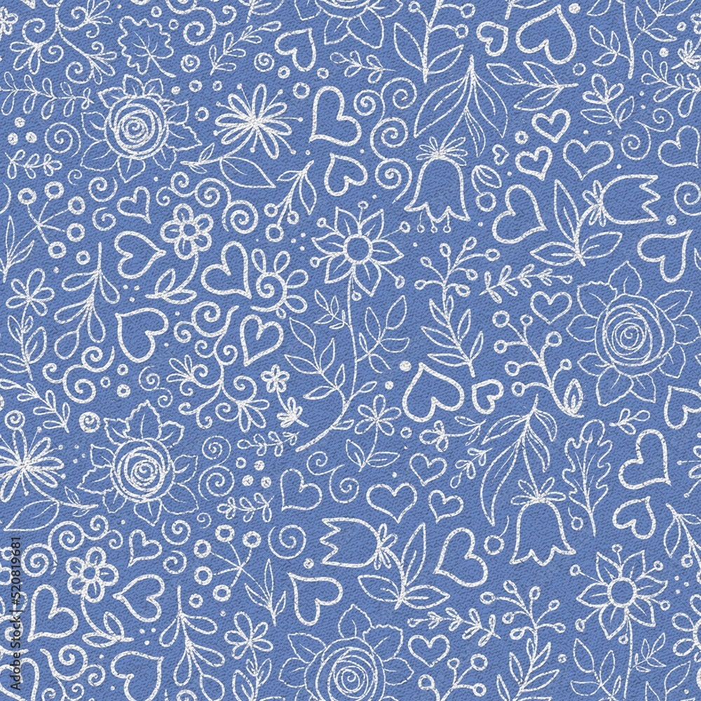 Naklejka premium seamless floral pattern