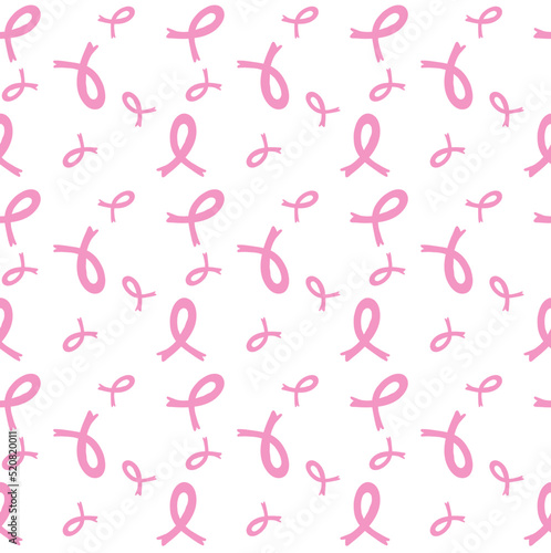 Breast cancer awareness seamless pattern background. design. Vector. Illustration.