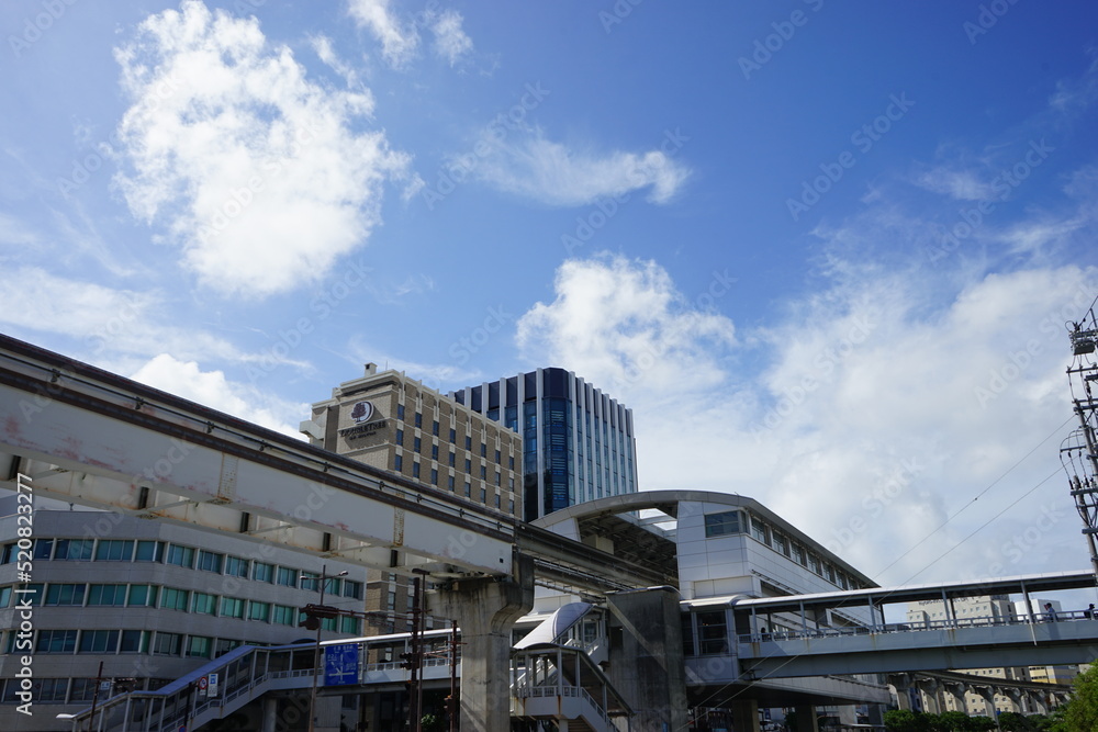 City scape of Naha in Okinawa, japan - 日本 沖縄 那覇の街並み 道路 City scape of Naha in Okinawa, japan - 日本 沖縄 那覇の街並み 道路