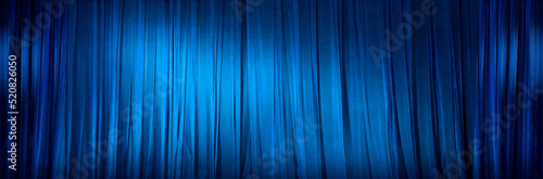 blue Theater Curtain