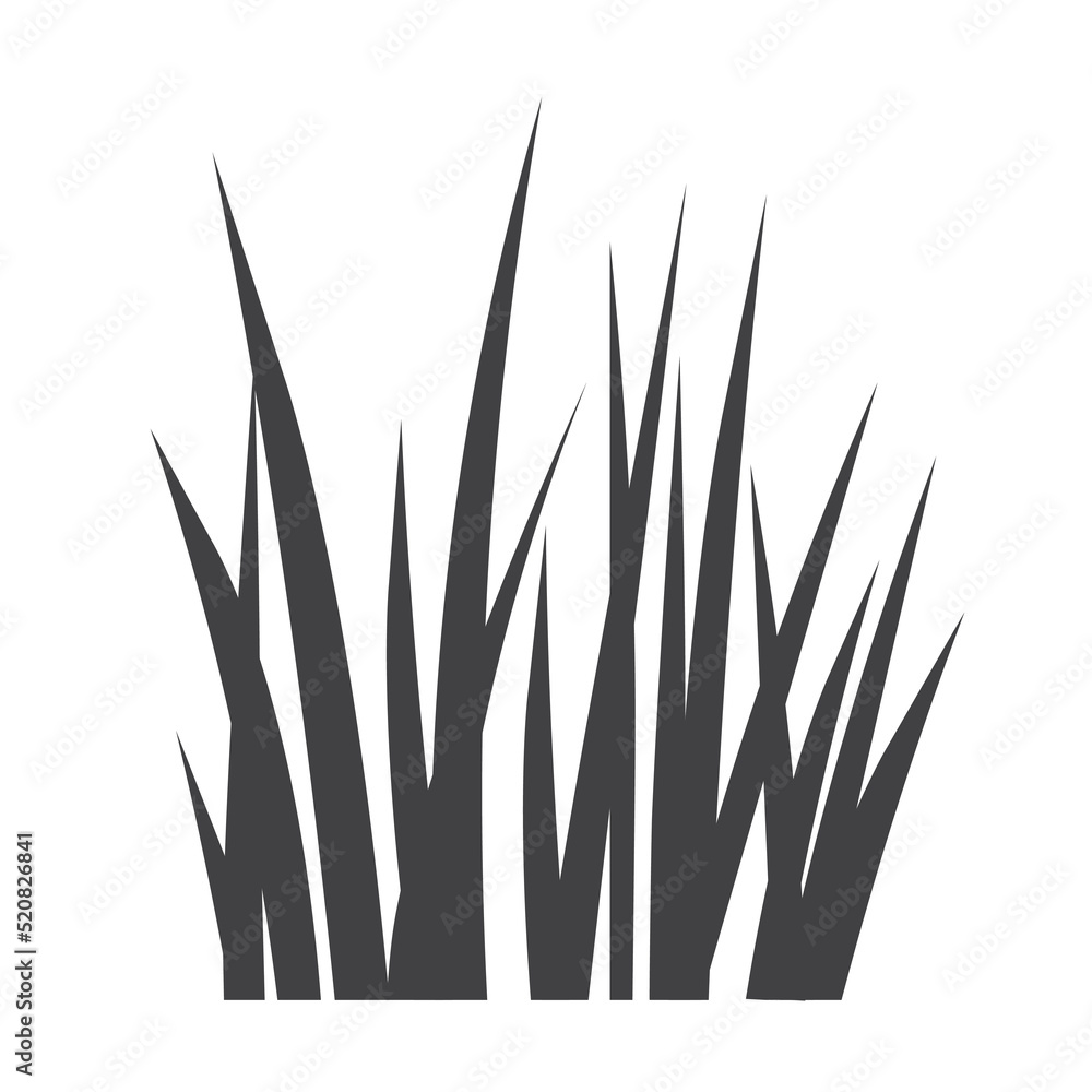 blades of grass silhouette vector illustration Stock Vector Adobe Stock