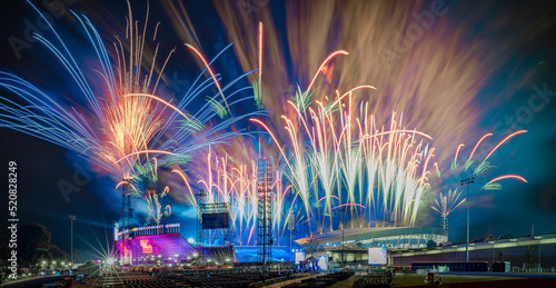 Birmingham 2022 Comonwealth Games Opening Cerimony Fireworks Display