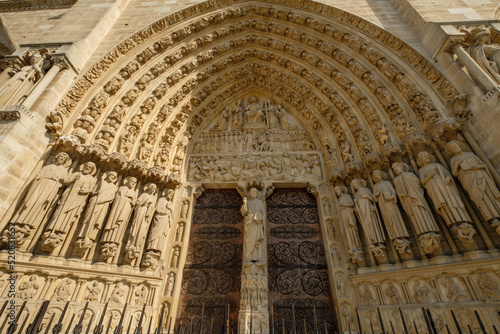 Cathédrale Notre Dame, sede de la archidiócesis de París,fachada occidental, Paris, France,Western Europe