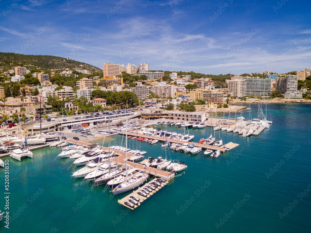 puerto deportivo Cala Nova, Cala Major, Palma, Mallorca, balearic islands,  spain, europe Stock 写真 | Adobe Stock