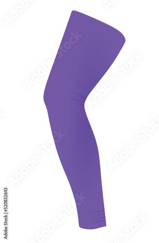 Purple leg support. vector illustration