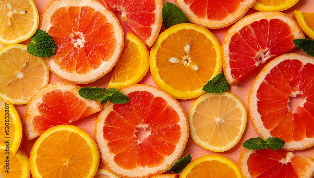 Citrus background place for object. Selective focus. Citrus background place for object. Selective focus.