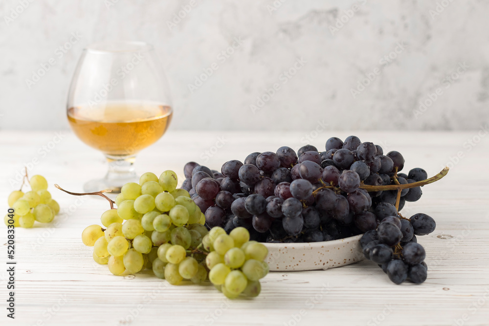 fresh juicy grapes in wineglass fresh juicy grapes in wineglass