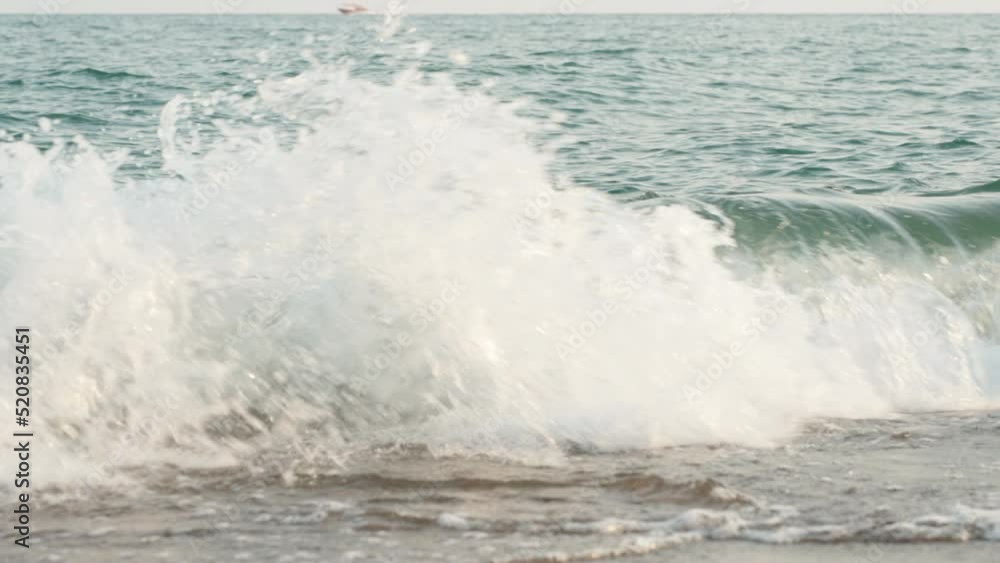 A plump girl in a yellow swimsuit with a foam circle for swimming in the sea. slow A plump girl in a yellow swimsuit with a foam circle for swimming in the sea. slow