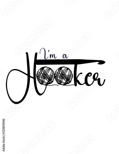 Im a hooker, Crochet SVG