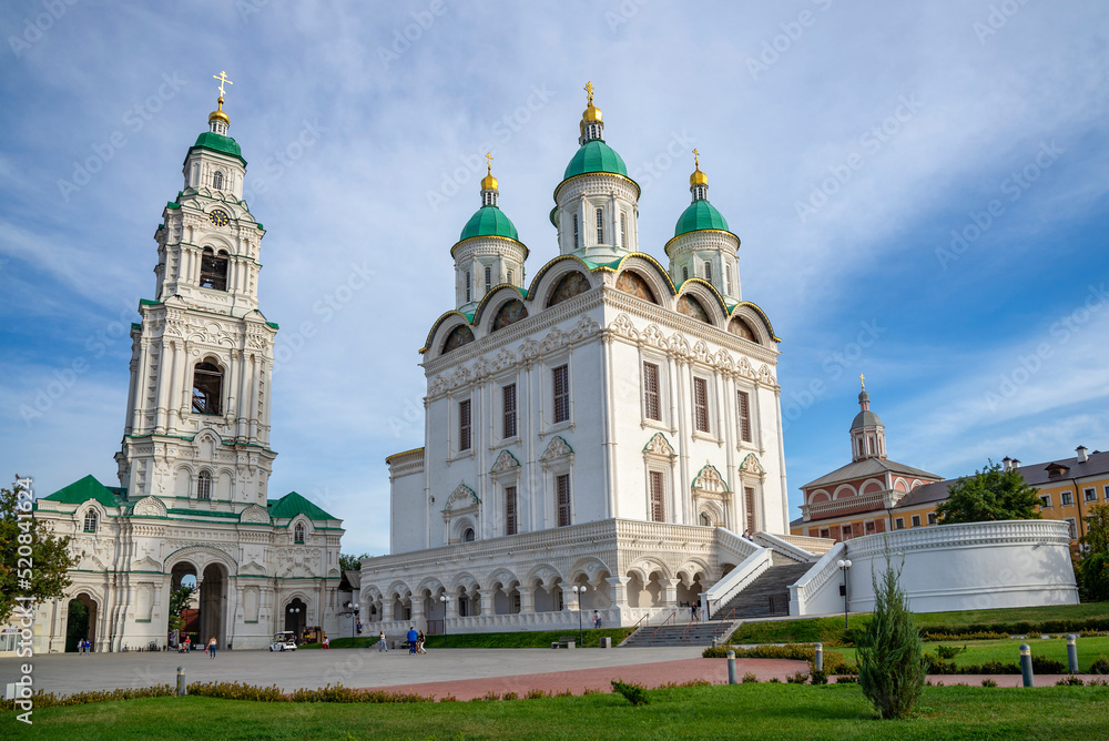 Prechistenskaya Bell Tower and Assumption Cathedral. Astrakhan Kremlin