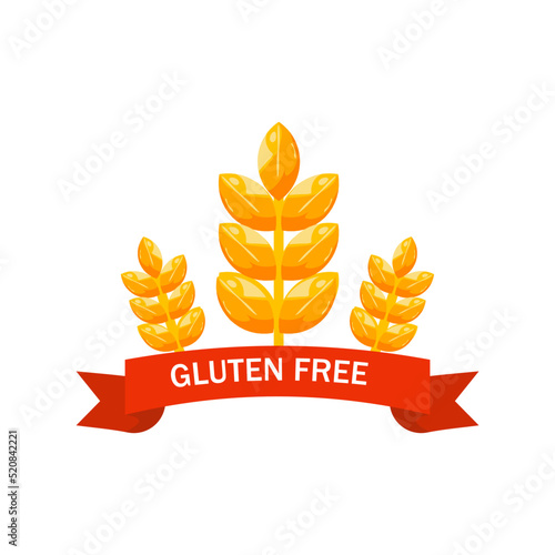 gluten-free - vector icon, symbol,