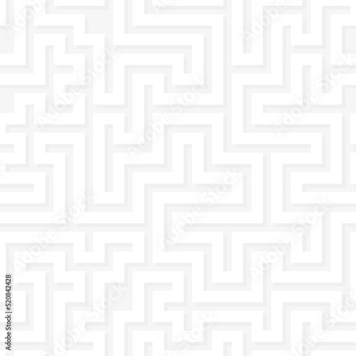 White maze seamless pattern