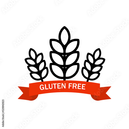 gluten-free - vector icon, symbol,