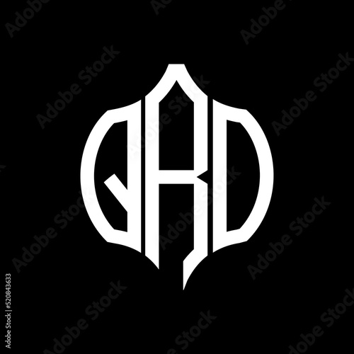 QRO letter logo. QRO best black background vector image. QRO Monogram logo design for entrepreneur and business.
 photo