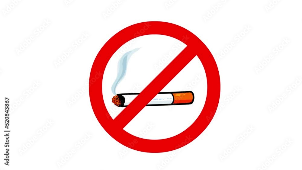 No smoking please. Cigarette with smoke and red circle sign drawing cartoon animation. Short smoke version. Seamless loop and alpha channel. Smoking, health, ilness, etc...
No smoking please. Cigarette with smoke and red circle sign drawing cartoon animation. Short smoke version. Seamless loop and alpha channel. Smoking, health, ilness, etc...