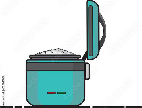 rice cooker vector illustration for cooking theme