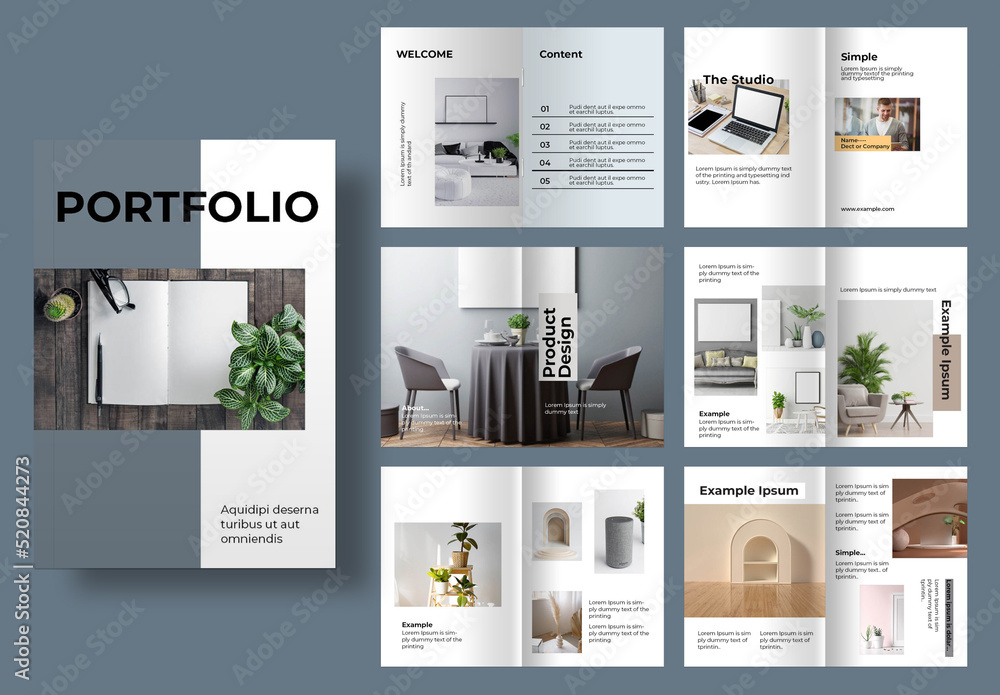 Portfolio Stock Template | Adobe Stock