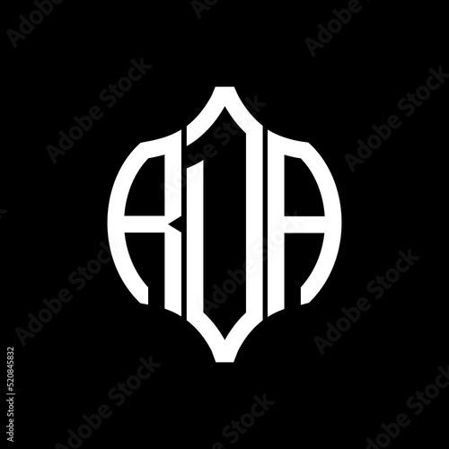 RDA letter logo. RDA best black background vector image. RDA Monogram logo design for entrepreneur and business.
