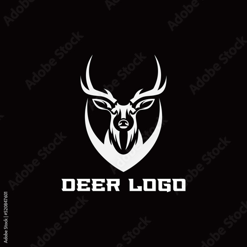 deer, hunting, flat and vintage design collection templates.