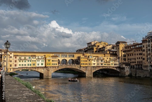 View of the "Ponte Vecchio" in Florence