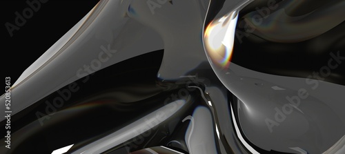 3d fluid shapes with hologr...