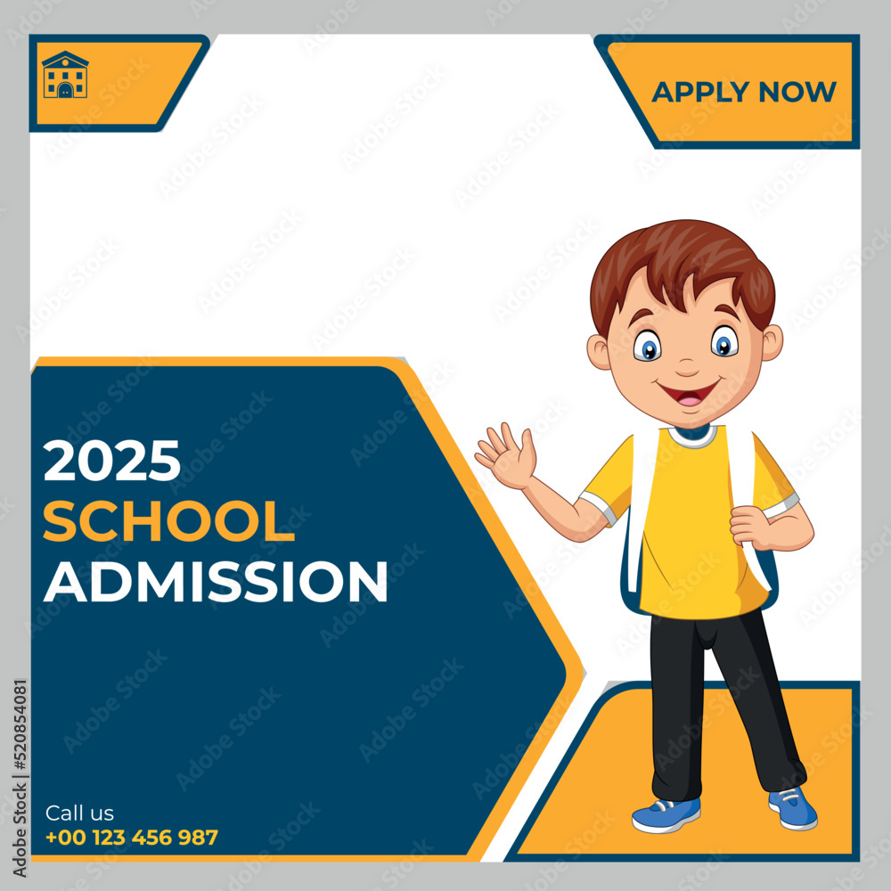 back to school child or School Admission social media facebook instagram post banner template with editable back to school child or School Admission social media facebook instagram post banner template with editable