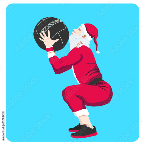 santa claus crossfit deportista