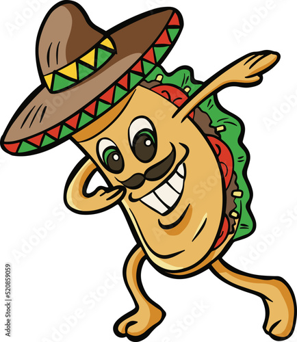 dabbing taco mexican food dancer 