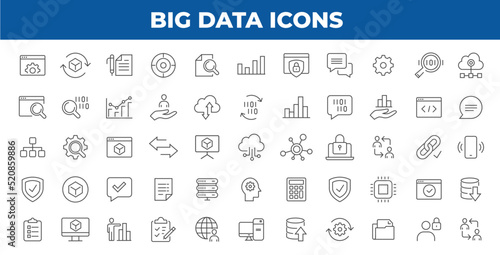 Big data icons