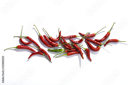 hot chili peppers on colorful backgrounds