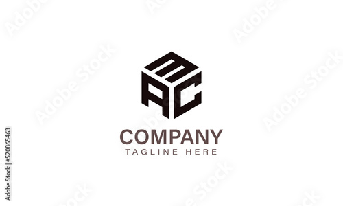 Letter MAC Logo, Three Letter Logo, Alphabet M A C Hexagon Shape Vector Icon Template