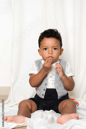 Portrait of a cute mixed race child