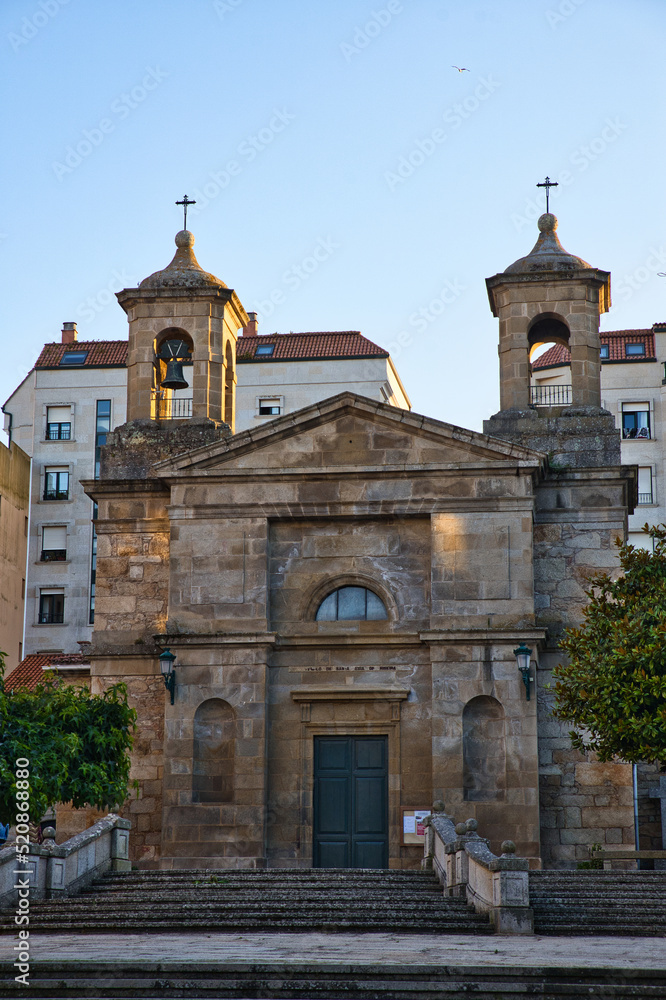 Photo of the church of Santa Uxía de Ribeira, Galicia