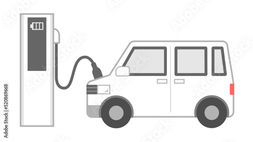 ステーションで電気自動車を充電