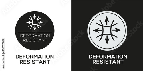 Creative (Deformation resistant) Icon, Vector sign.