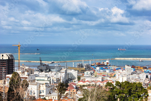 view of algiers port photo