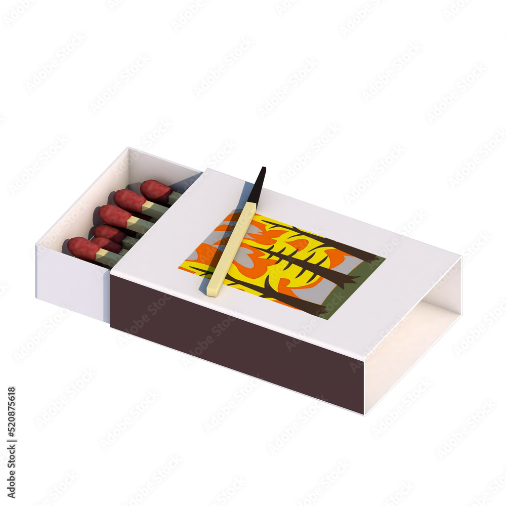 3d illustration about forest fires in the form of a matchbox on a white background 3d illustration about forest fires in the form of a matchbox on a white background