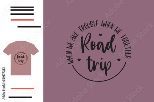 Road trip t shirt design