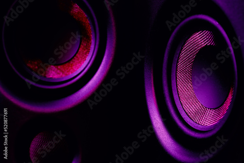 Canvas-taulu closeup of speakers as wallpaper