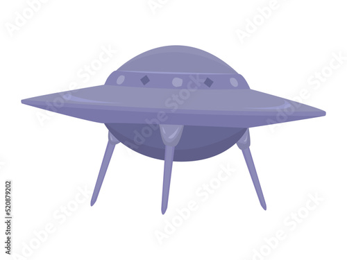 Fototapeta Naklejka Na Ścianę i Meble -  Flying saucer, monochrome illustration
