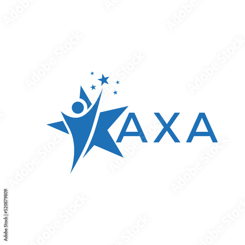 AXA Letter logo  white background .AXA Business finance logo design vector image  in illustrator .AXA  letter logo design for entrepreneur and business.
 photo