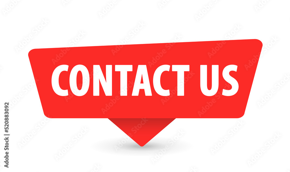 Contact Us - Banner, Speech Bubble, Label, Sticker, Ribbon Template. Vector Stock Illustration Contact Us - Banner, Speech Bubble, Label, Sticker, Ribbon Template. Vector Stock Illustration