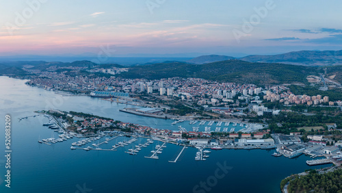 Aerial panorama of Sibenik, Croatia © Csák István