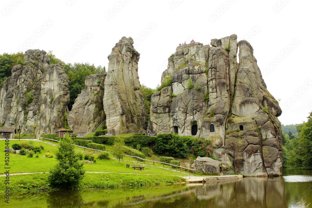 Externsteine in Teutoburg Forest, Germany Externsteine in Teutoburg Forest, Germany