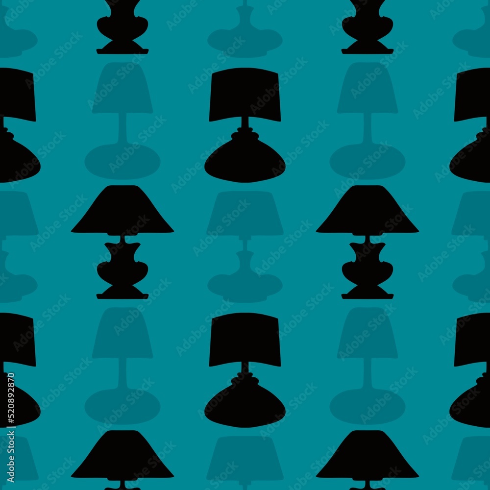 Seamless desk lamp cartoon simple pattern for clothes print and wrapping paper and shops and kids and accessories Seamless desk lamp cartoon simple pattern for clothes print and wrapping paper and shops and kids and accessories