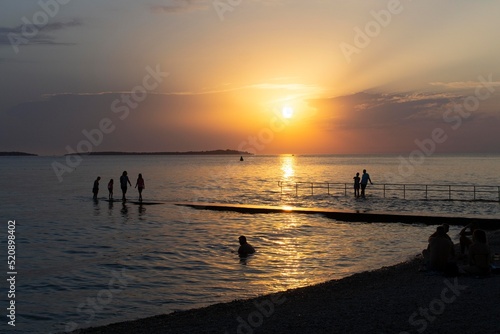 Fototapeta Naklejka Na Ścianę i Meble -  Fazana sunset