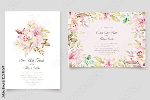 hand drawn background and frame floral design