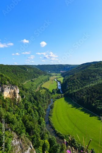 Blick vom Knopfmacherfelsen auf das Donautal, Landkreis Sigmaringen in Baden-Württemberg photo