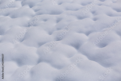Soft snow in a field texture, winter texture